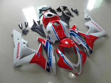 Affordable 2007-2008 White Red Blue HRC Honda CBR600RR Bike Fairing Kit
