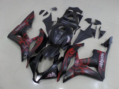 Affordable 2007-2008 Black Red Honda CBR600RR Motorcycle Bodywork