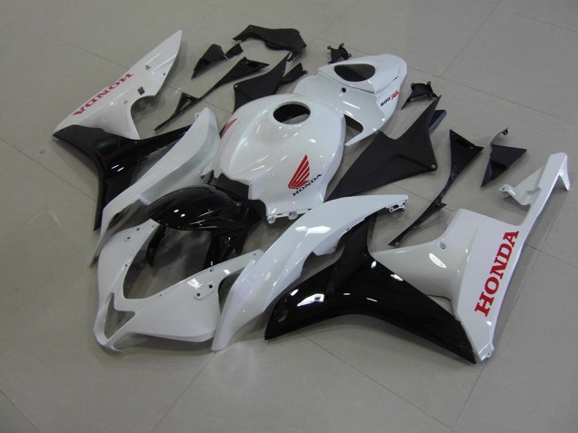 Affordable 2007-2008 Pearl White Black Honda CBR600RR Bike Fairings Affordable 2007-2008 Pearl White Black Honda CBR600RR Bike Fairings