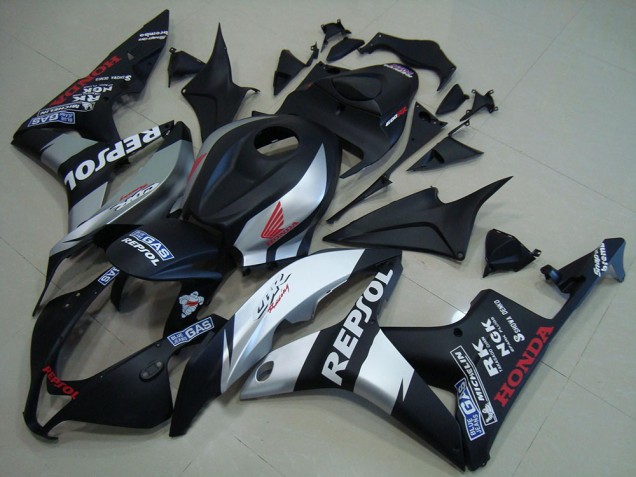 Affordable 2007-2008 Matte Black Silver Repsol Honda CBR600RR Motor Bike Fairings Affordable 2007-2008 Matte Black Silver Repsol Honda CBR600RR Motor Bike Fairings
