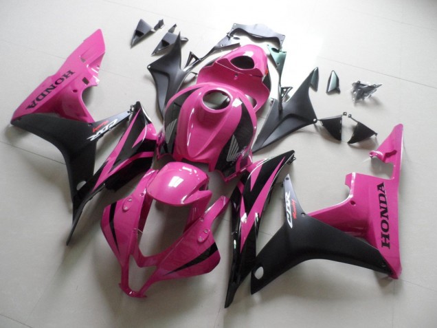 Affordable 2007-2008 Pink Black Honda CBR600RR Motorbike Fairings