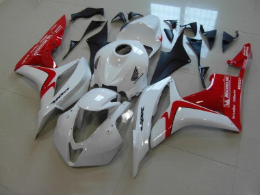 Affordable 2007-2008 White Red Race Version Honda CBR600RR Motorbike Fairing