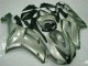 Affordable 2007-2008 Silver Kawasaki ZX6R Motorcycle Fairings Kits