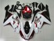Affordable 2007-2008 White Black Red Kawasaki ZX6R Motorbike Fairings