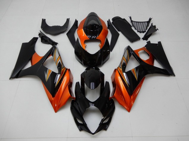 Affordable 2007-2008 Orange Black Suzuki GSXR 1000 K7 Motor Fairings Affordable 2007-2008 Orange Black Suzuki GSXR 1000 K7 Motor Fairings