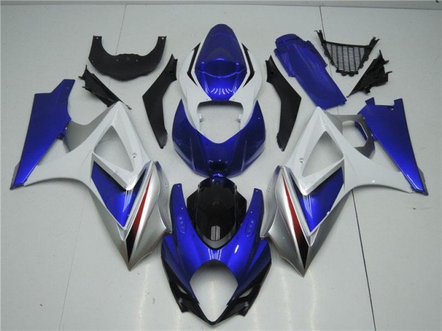 Affordable 2007-2008 Blue White Suzuki GSXR 1000 K7 Motorcycle Fairings Affordable 2007-2008 Blue White Suzuki GSXR 1000 K7 Motorcycle Fairings