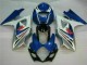 Affordable 2007-2008 Blue White Suzuki GSXR 1000 K7 Bike Fairings Affordable 2007-2008 Blue White Suzuki GSXR 1000 K7 Bike Fairings