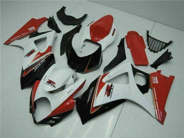 Affordable 2007-2008 Red White Suzuki GSXR 1000 K7 Motorcycle Bodywork Affordable 2007-2008 Red White Suzuki GSXR 1000 K7 Motorcycle Bodywork