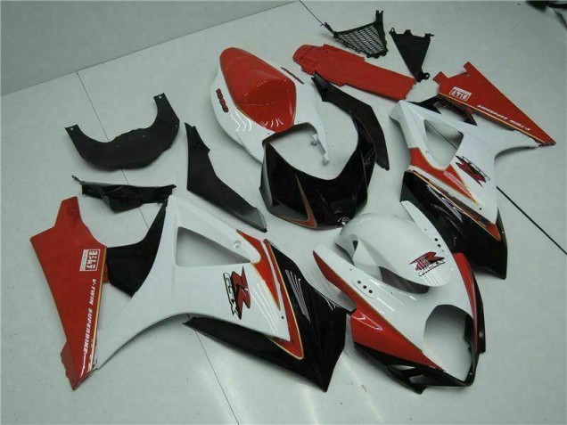 Affordable 2007-2008 Red White Suzuki GSXR 1000 K7 Motorcycle Bodywork Affordable 2007-2008 Red White Suzuki GSXR 1000 K7 Motorcycle Bodywork