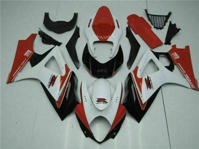Affordable 2007-2008 Red White Suzuki GSXR 1000 K7 Motorcycle Bodywork Affordable 2007-2008 Red White Suzuki GSXR 1000 K7 Motorcycle Bodywork