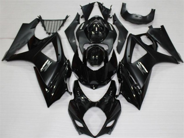 Affordable 2007-2008 Black Suzuki GSXR 1000 K7 Motorcycle Replacement Fairings Affordable 2007-2008 Black Suzuki GSXR 1000 K7 Motorcycle Replacement Fairings
