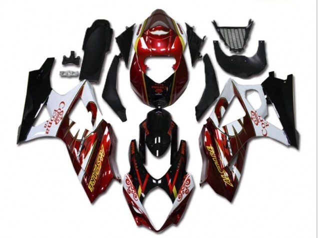 Affordable 2007-2008 Red White Black Suzuki GSXR 1000 K7 Motorcycle Fairing Kit Affordable 2007-2008 Red White Black Suzuki GSXR 1000 K7 Motorcycle Fairing Kit