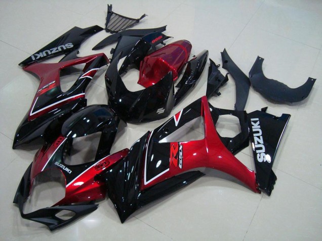Affordable 2007-2008 Red Black Suzuki GSXR 1000 K7 Moto Fairings Affordable 2007-2008 Red Black Suzuki GSXR 1000 K7 Moto Fairings