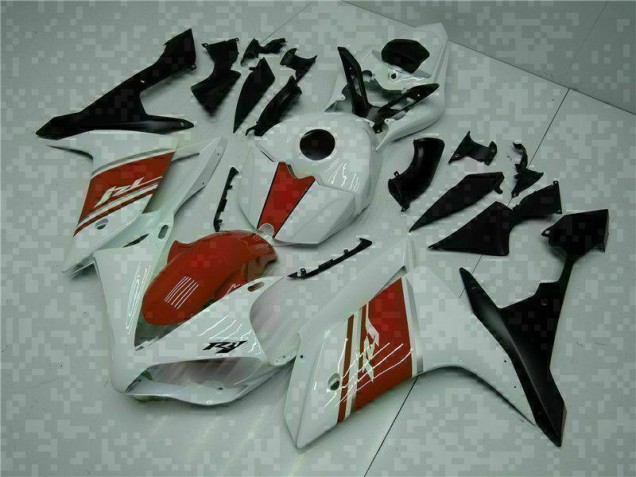 Affordable 2007-2008 White Yamaha YZF R1 Motorcycle Fairing Affordable 2007-2008 White Yamaha YZF R1 Motorcycle Fairing