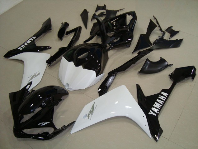 Affordable 2007-2008 Black White Gold Yamaha YZF R1 Replacement Fairings Affordable 2007-2008 Black White Gold Yamaha YZF R1 Replacement Fairings