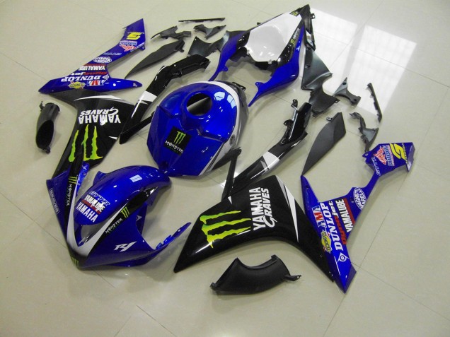Affordable 2007-2008 Blue Monster Yamaha YZF R1 Motorcylce Fairings Affordable 2007-2008 Blue Monster Yamaha YZF R1 Motorcylce Fairings