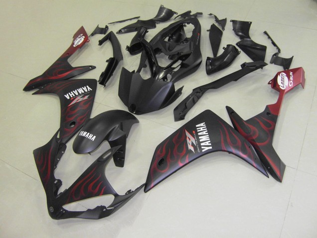 Affordable 2007-2008 Matte Red Flame Yamaha YZF R1 Motor Bike Fairings Affordable 2007-2008 Matte Red Flame Yamaha YZF R1 Motor Bike Fairings
