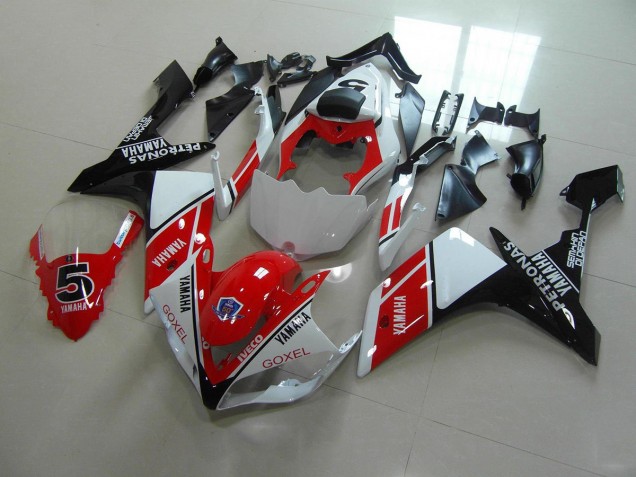 Affordable 2007-2008 Red White Stickers Yamaha YZF R1 Motorbike Fairing Kits Affordable 2007-2008 Red White Stickers Yamaha YZF R1 Motorbike Fairing Kits