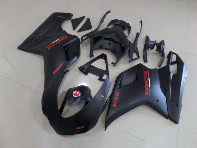 Affordable 2007-2014 Matte Black Red Sticker Ducati 848 1098 1198 Bike Fairing Affordable 2007-2014 Matte Black Red Sticker Ducati 848 1098 1198 Bike Fairing