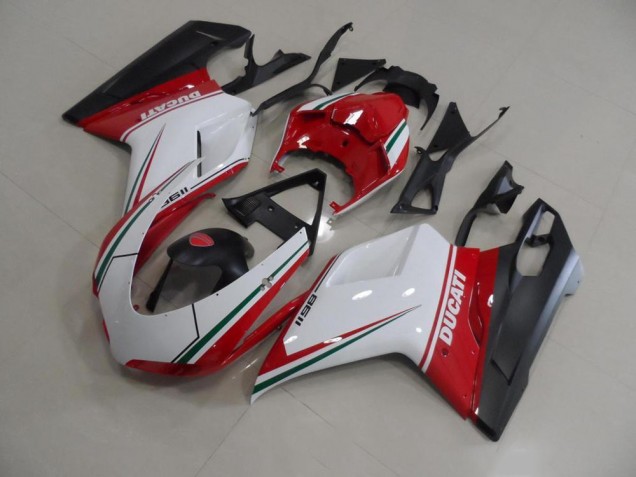 Affordable 2007-2014 Red White Ducati 848 1098 1198 Replacement Motorcycle Fairings Affordable 2007-2014 Red White Ducati 848 1098 1198 Replacement Motorcycle Fairings