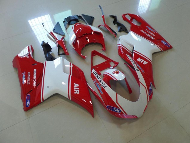 Affordable 2007-2014 Red and White Air Ducati 848 1098 1198 Motorbike Fairing Affordable 2007-2014 Red and White Air Ducati 848 1098 1198 Motorbike Fairing