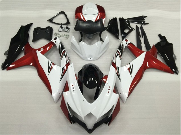 Affordable 2008-2010 White Red Black Suzuki GSXR 600/750 Motor Fairings Affordable 2008-2010 White Red Black Suzuki GSXR 600/750 Motor Fairings