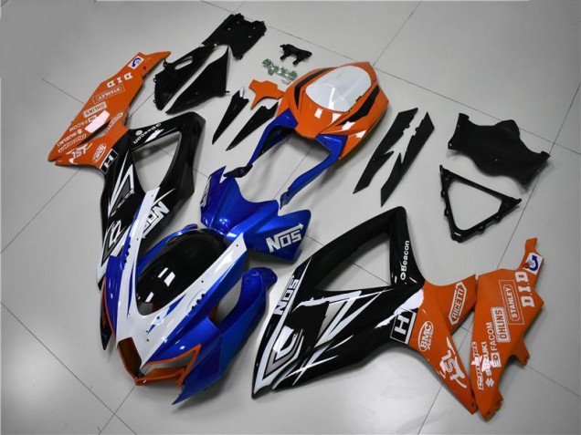 Affordable 2008-2010 Blue Orange Suzuki GSXR 600/750 Motorcycle Fairings Kit Affordable 2008-2010 Blue Orange Suzuki GSXR 600/750 Motorcycle Fairings Kit