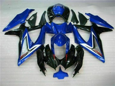Affordable 2008-2010 Blue Black Suzuki GSXR 600/750 Motorcycle Fairing Kit