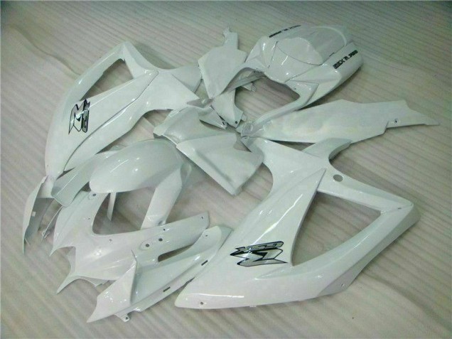 Affordable 2008-2010 White Suzuki GSXR 600/750 Bike Fairing Kit Affordable 2008-2010 White Suzuki GSXR 600/750 Bike Fairing Kit