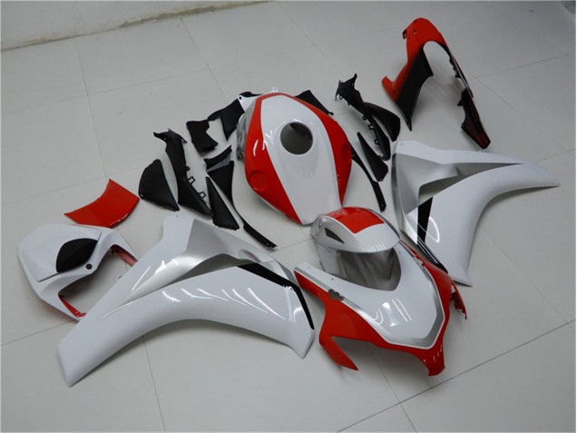 Affordable 2008-2011 White Red Honda CBR1000RR Motorcylce Fairings
