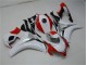 Affordable 2008-2011 White Red Honda CBR1000RR Motorcylce Fairings