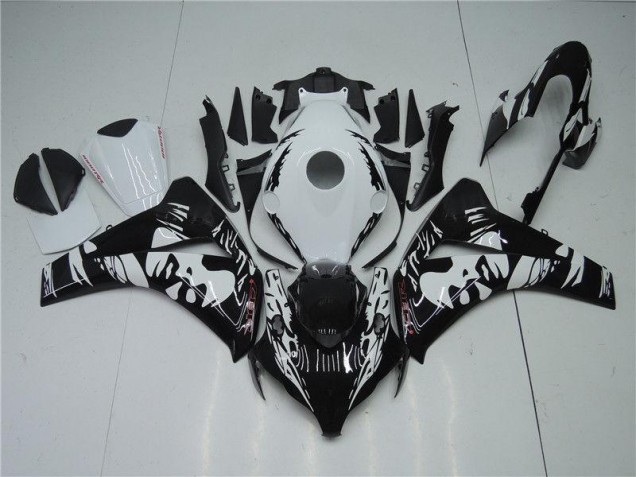Affordable 2008-2011 Black White Honda CBR1000RR Motorbike Fairing