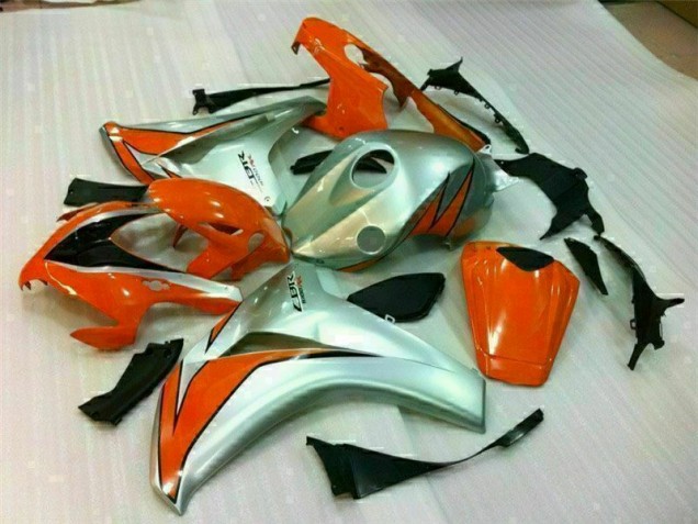 Affordable 2008-2011 Silver Orange Honda CBR1000RR Bike Fairings