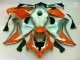 Affordable 2008-2011 Silver Orange Honda CBR1000RR Bike Fairings