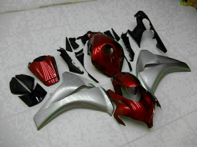 Affordable 2008-2011 Red Silver Honda CBR1000RR Replacement Motorcycle Fairings Affordable 2008-2011 Red Silver Honda CBR1000RR Replacement Motorcycle Fairings