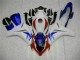 Affordable 2008-2011 White Blue Honda CBR1000RR Motorcycle Fairing Kits