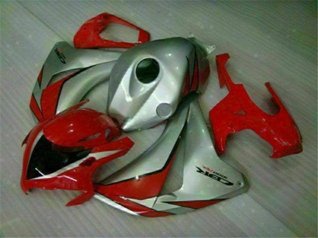 Affordable 2008-2011 Red Silver Honda CBR1000RR Motorbike Fairing