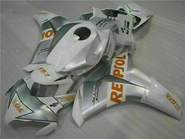 Affordable 2008-2011 Silver Honda CBR1000RR Motorbike Fairing