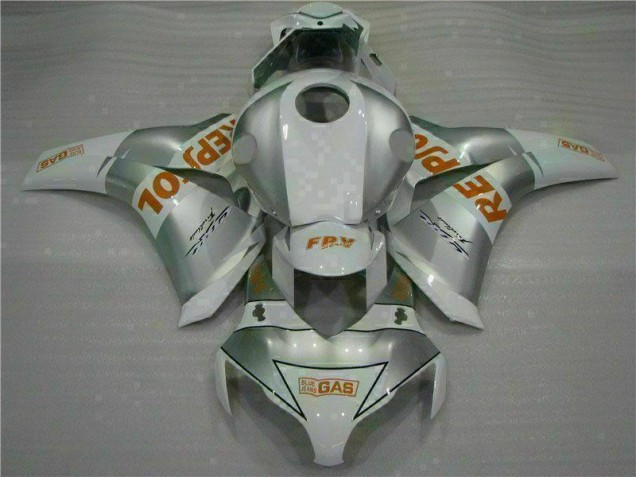 Affordable 2008-2011 Silver Honda CBR1000RR Motorbike Fairing
