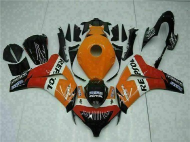 Affordable 2008-2011 Orange Repsol Honda CBR1000RR Bike Fairing Kit