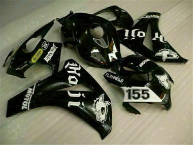 Affordable 2008-2011 Black Honda CBR1000RR Motorcycle Replacement Fairings