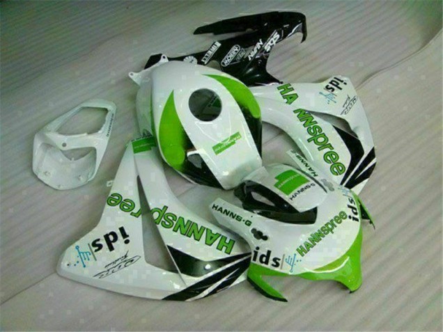 Affordable 2008-2011 Green White Honda CBR1000RR Replacement Fairings