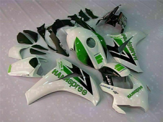 Affordable 2008-2011 Green White Honda CBR1000RR Motorcycle Fairings Kit