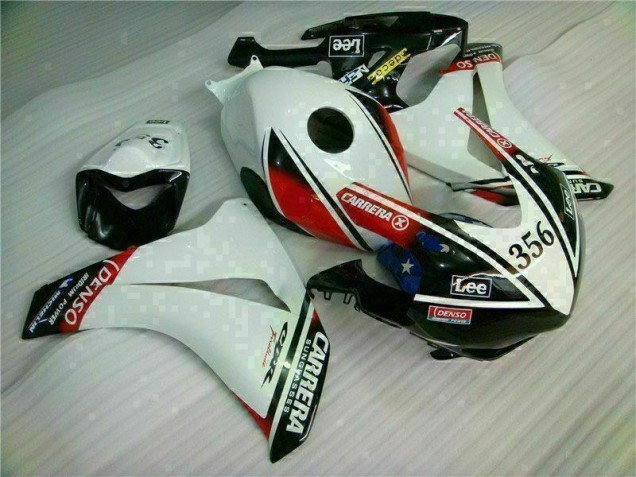 Affordable 2008-2011 White Black Honda CBR1000RR Motorcylce Fairings & Plastics