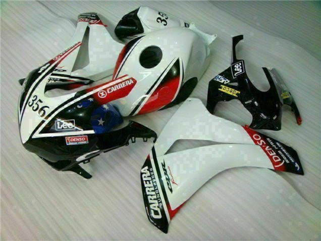 Affordable 2008-2011 White Black Honda CBR1000RR Motorcylce Fairings & Plastics