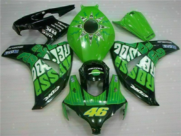 Affordable 2008-2011 Green Honda CBR1000RR Motorbike Fairing