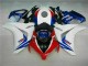 Affordable 2008-2011 White Blue Honda CBR1000RR Bike Fairing & Plastics