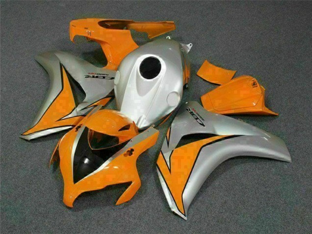 Affordable 2008-2011 Orange Silver Honda CBR1000RR Motorcycle Bodywork