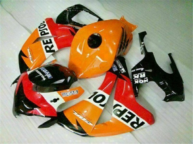 Affordable 2008-2011 Orange Repsol Honda CBR1000RR Replacement Fairings