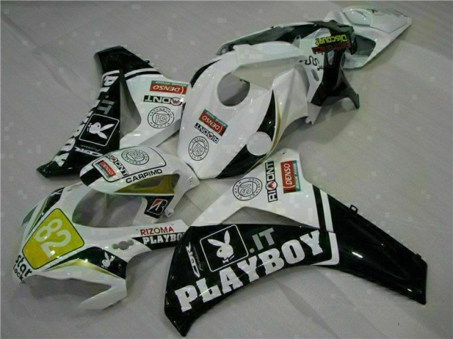Affordable 2008-2011 White Black Playboy Honda CBR1000RR Motorcylce Fairings & Bodywork